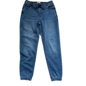 Jordache Jogger Jeans Girls Size XL 14-16 Blue Pull On Elastic Waist Ankles